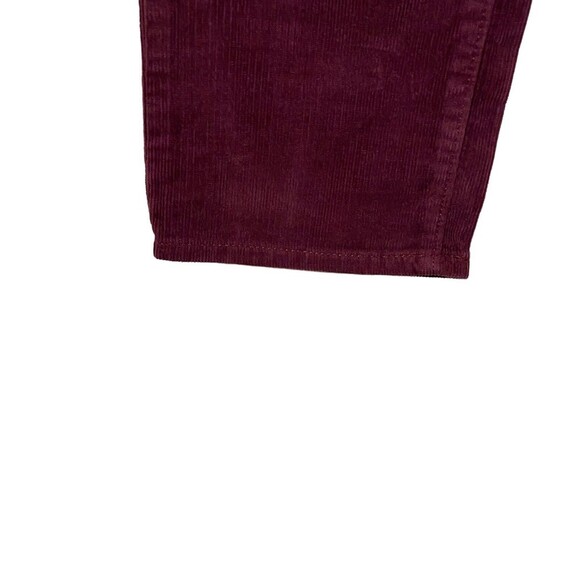 LOFT Made and Love Corduroy Pants Women 24P Modern Straight Burgundy Jeans Slack - Picture 10 of 11